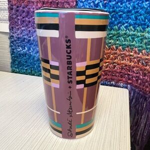 Starbucks Geometric Purple Tumbler